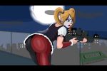  animated batman:_arkham_city batman_(series) catwoman dc dc_comics gun harley_quinn nail_polish night nighttime outdoor outside painted_nails red_nail_polish red_nails selina_kyle shadman sniper sniper_rifle sound thehoaxxx weapon webm yuri 