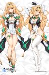 1girls alluring armor arms_up bangs bare_shoulders bed_sheet big_breasts blonde_hair blush cleavage cleavage_cutout commentary cuddly_octopus dakimakura dakimakura_design dress elbow_gloves english_commentary eyebrows_visible_through_hair finger_to_mouth fingerless_gloves forehead_jewel frown full_body gem gloves hair_between_eyes hair_ornament hand_in_hair head_tilt headpiece heroine high_res highleg highleg_leotard jewelry legs leotard long_hair looking_at_viewer lying multiple_views mythra_(xenoblade) nintendo on_back pin_up pose stockings swept_bangs thigh_gap thigh_high_boots thigh_strap thighs tiara tony_guisado undressing v-shaped_eyebrows very_long_hair white_dress white_gloves white_legwear xenoblade_(series) xenoblade_chronicles_2 yellow_eyes