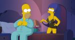 breasts gp375 homer_simpson marge_simpson negligee pussy see-through the_simpsons