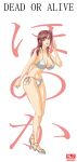 1girl alluring bare_legs big_breasts cleavage dead_or_alive dead_or_alive_6 dead_or_alive_xtreme_venus_vacation high_heels honoka honoka_(doa) pin_up pink_hair sj tecmo