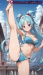 1girl 1girl 1girls 2025 ai ai_generated anime anime_style apple aqua_(konosuba) arm_up armpit armpits asian ass_visible_through_thighs bangs bare_arms bare_legs bare_shoulders barefoot big_breasts big_breasts bikini blue_bra blue_eyes blue_hair blue_panties blue_sky blush bra breasts building bust cameltoe cleavage clothing cloud collarbone day earrings feet female_focus female_only food foot_fetish fruit hair_bobbles hair_ornament hair_rings hentai high_quality high_res high_res high_resolution jewelry kneepits kono_subarashii_sekai_ni_shukufuku_wo! leg_lift legs lingerie long_hair looking_at_viewer medium_breasts natsuyoru navel outside panties patreon single_hair_ring sky solo_female split spread_legs stable_diffusion standing standing_on_one_leg standing_split stomach swimsuit thighs underwear underwear_only very_long_hair voluptuous voluptuous_female