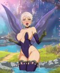 3do adara_the_sprite blond_hair blonde blonde_hair dragon_rage eye_of_the_beholder fairy fairy_wings green_eyes leotard pixie_cut