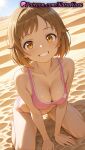 1girl 1girl 1girls 2025 ai ai_assisted ai_generated all_fours anime anime_style asian backlighting bangs bare_arms bare_legs bare_shoulders barefoot beach big_breasts big_breasts bikini blonde_hair blush breasts breasts_squeezed_together brown_eyes brown_hair bust cleavage collarbone day dutch_angle female_focus female_only grin gun_gale_online hentai high_quality high_res high_res high_resolution kneel kohiruimaki_karen leaning_forward llenn_(sao) looking_at_viewer medium_breasts natsuyoru navel ocean on_all_fours on_ground outside patreon pink_bikini pink_sports_bra sand short_hair sky smile solo_female sports_bikini sports_bra stable_diffusion stomach sun sunlight swimsuit sword_art_online teeth thighs underwear v_arms voluptuous voluptuous_female water wet