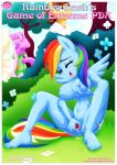 bbmbbf comic cover_page equestria_untamed friendship_is_magic my_little_pony palcomix rainbow_dash rainbow_dash's_game_of_extreme_pda rainbow_dash_(mlp)