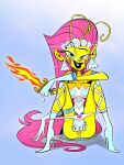 1girl 1girl alien antennae_(anatomy) clothing genitals hair high_res humanoid nickelodeon panties pink_hair princess_mandie pussy straight_hair the_fairly_oddparents themrock underwear