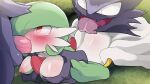 16:9 1girl 2021 2boys areola areola_slip blush bodily_fluids breast_grab breasts dagasi fellatio female female_penetrated gardevoir generation_1_pokemon generation_3_pokemon gengar genitals glistening glistening_body groping_from_behind group group_sex hand_on_breast haunter high_res licking male male/female male_penetrating male_penetrating_female nintendo nipple_slip nipples oral oral_penetration penetration penile penis pokemon pokemon_(species) pokemorph portal_ring saliva saliva_on_penis sex solo_focus tears tongue tongue_out widescreen