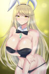 1girl 1girl 2022 alluring big_breasts blonde_female blonde_hair blush bunny_ears bunny_girl bunnysuit cleavage embarrassed female_only gold_eyes high_res hips latte_daruta2 light-skinned_female light_skin long_hair mythra nintendo slim_waist steam steaming_body sweat sweaty_body thick_thighs thighs wide_hips xenoblade_(series) xenoblade_chronicles_2