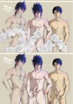 3boys attack_on_titan black_hair character_request completely_nude completely_nude_male copyright_request crossover cum erection lemilkychoc levi_(attack_on_titan) levi_ackerman looking_at_viewer male_only multiple_boys multiple_views muscle muscular muscular_male naruto naruto_shippuden nude nude_male penis sasuke_uchiha shingeki_no_kyojin short_hair spiked_hair spiky_hair standing testicle uncensored