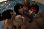 1boy 3d 3d_(artwork) 3d_model 5girls cum_in_mouth cumshot dark-skinned_male dead_or_alive eye_contact final_fantasy franklin_clinton grand_theft_auto grand_theft_auto_v harem imminent_sex jessie_rasberry kasumi kasumi_(doa) light-skinned_female long_penis marie_rose momiji momiji_(ninja_gaiden) ninja_gaiden oral pool rockstar_games sixsome square_enix swimming_pool tecmo tifa_lockhart tongue_out try0ne