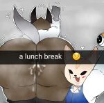 aggressive_retsuko aggretsuko blush blush face_in_ass female_rimming_male fenneko haida heart hearts licking_anus lolbear_9 rimming sweat sweaty_ass sweaty_butt