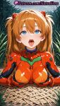 1girl 1girl 1girls 2025 ai ai_assisted ai_generated anime anime_style asuka_langley_souryuu bangs big_breasts blue_eyes blush bodysuit breasts bust clothing covered_nipples female_focus female_only female_solo grabbing_own_breast grass hair_between_eyes hair_pods hairpods hentai high_quality high_res high_res high_resolution impossible_bodysuit interface_headset latex long_hair looking_at_viewer looking_up medium_breasts natsuyoru neon_genesis_evangelion open_mouth orange_hair outside patreon pilot_suit plugsuit rain red_bodysuit red_hair science_fiction skin_tight solo_female stable_diffusion teeth tongue tongue_out twin_tails two_side_up upper_body upper_teeth_only voluptuous voluptuous_female wet