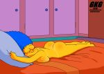  ass bed bedroom edit gkg marge_simpson nude pillow sideboob sleeping slut_mother tan_line the_simpsons thighs 