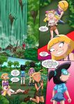  comic helga_pataki hey_arnold! jungle_hell nadine olga_pataki palcomix phoebe_heyerdahl rhonda_wellington_lloyd waterfall 