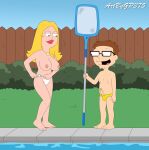 american_dad bikini_bottom breasts erect_nipples erect_penis francine_smith glasses gp375 steve_smith thighs topless