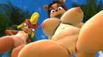 2girls activision anthro beach big_breasts breasts coco_bandicoot crash_(series) crash_team_racing_nitro-fueled cub daemont92 female liz_bandicoot looking_at_viewer nipples nude nudity pussy young