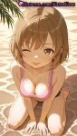 1girl 1girl 1girls 2025 ai ai_assisted ai_generated anime anime_style arms_between_legs asian bangs bare_arms bare_legs bare_shoulders barefoot beach between_legs big_breasts big_breasts black_shorts blush breasts brown_eyes brown_hair bust cleavage closed_mouth collarbone crop_top day dolphin_shorts feet female_focus female_only foot_fetish from_above gun_gale_online hand_between_legs hentai high_quality high_res high_res high_resolution kneel kohiruimaki_karen legs llenn_(sao) looking_at_viewer medium_breasts micro_shorts natsuyoru navel ocean on_ground one_eye_closed outside patreon pink_shirt pink_sports_bra pink_tank_top sand short_hair short_shorts shorts sitting smile soles solo_female sports_bra stable_diffusion sword_art_online thighs toes tongue tongue_out v_arms voluptuous voluptuous_female wariza water wet