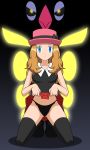  big_breasts breasts empty_eyes female jimryu jimryu_(artist) malamar mind_control panties pokemon pokemon_xy serena skirt_lift underwear 