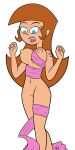 1girl areola big_breasts breasts carly_(fop) cleavage erect_nipples frozenzombie nickelodeon nipples nude straight_hair tagme the_fairly_oddparents voluptuous white_background