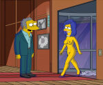 blackzacek breasts erect_nipples marge_simpson moe_szyslak nude shaved_pussy the_simpsons thighs