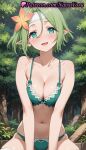 1girl 1girl 1girls 2025 ai ai_generated anime anime_style aqua_eyes bare_arms bare_shoulders big_breasts big_breasts bikini blush bow_panties bra breasts breasts_squeezed_together bust cleavage collarbone day elf elf_ears female_focus female_only flower flowers forest green_bra green_eyes green_hair green_panties hair_between_eyes hair_flower hair_ornament headband hentai high_quality high_res high_res high_resolution kono_subarashii_sekai_ni_shukufuku_wo! looking_at_viewer medium_breasts natsuyoru nature navel open_mouth outside panties patreon pointy_ears short_hair sitting skindentation smile solo_female stable_diffusion stockings stomach swimsuit tranquility_girl tree underwear underwear_only voluptuous voluptuous_female white_headband white_thighhighs