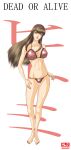 bare_legs bikini blue_eyes brown_hair cleavage dead_or_alive dead_or_alive_2 dead_or_alive_3 dead_or_alive_4 dead_or_alive_5 dead_or_alive_6 dead_or_alive_xtreme dead_or_alive_xtreme_2 dead_or_alive_xtreme_3 dead_or_alive_xtreme_3_fortune dead_or_alive_xtreme_beach_volleyball dead_or_alive_xtreme_venus_vacation hitomi hitomi_(doa) pin_up sj