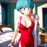 1_female 1girl 1girl 1girls ai_generated anime anime_girl big_breasts breasts bulma_brief dress henhalla.com hentai solo_female young younger_female