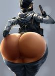 1girl ass german goddess iq massive_ass pants_down rainbow_six_siege soldier solo thick_ass thick_thighs vhsdaii