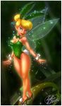  1girl big_breasts blonde_hair blue_eyes breasts bunny_ears bunny_girl bunny_tail bunnysuit cleavage disney disney_fairies fairy fairy_wings female female_only fernando_faria_(artist) high_heels looking_at_viewer peter_pan pointy_ears solo tinker_bell wings 