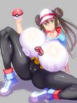 big_breasts breasts cameltoe erect_nipples female mei_(pokemon) nananana nipples pokeball pokemon pokemon_bw2 rosa solo