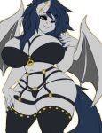 1girl 1girl anthro bat_pony big_breasts bondage_gear breasts clothed clothing furry mixideer skimpy slightly_chubby smile standing thick_thighs underwear voluptuous