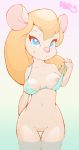 1girl breasts chip_'n_dale_rescue_rangers furry gadget_hackwrench nude pussy rodent