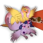 2018 2girls animal_genitalia animal_penis anthro areolae blush breasts cum cum_in_orifice cum_in_pussy digital_media_(artwork) duo equine equine_penis fluttershy friendship_is_magic furry futa_on_female futanari hair horn large_breasts long_hair mammal multiple_girls my_little_pony nipples nude one_eye_closed open_mouth pegasus penis sex spread_wings suirano sweat tongue tongue_out twilight_sparkle winged_unicorn wings yuri