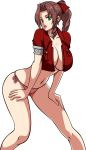 1girl aerith_gainsborough ale-mangekyo ale-mangekyo_(artist) big_breasts breasts cleavage female female_only final_fantasy final_fantasy_vii huge_breasts solo_female