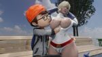  3d 3d_animation big_ass big_breasts breast_grab breast_hold breast_squeeze breast_sucking breasts breasts_out_of_clothes breasts_outside infinit_eclipse milf milf_vs_boy milfs milftoon one-piece_swimsuit power_girl 