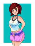 1girl alternate_costume bedaxe big_breasts breasts female female_only kairi kairi_(kingdom_hearts) kingdom_hearts smile solo_female