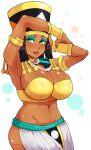 big_ass big_breasts black_hair brown_skin dragon_ball_super green_eyes heles_(dbs) hourglass_figure pinkkoffin