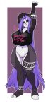 1girl anthro bear big_breasts bottomless breasts clothed clothing furry lavenderpandy looking_at_viewer mammal panda pussy standing thick_thighs voluptuous wide_hips