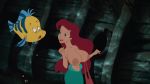  1girl 2018 big_breasts blue_eyes breasts bubble disney edit female fish flounder green_eyes huge_breasts humanoid hybrid lipstick long_hair male mermaid nipples open_mouth princess_ariel red_hair smile sunken_ship teeth the_little_mermaid tongue topless underwater 