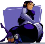 3girls ass blackfire dat_ass dc_comics giantess high_resolution large_ass multiple_girls raven_(dc) ravenravenraven sitting sitting_on_person starfire teen_titans 