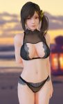 1girl bikini bikini_bottom bikini_top clothed dead_or_alive dead_or_alive_xtreme ishka98 misaki_(doa) outside standing