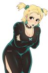 annoyed big_ass big_breasts black_eyes blonde_hair dusk dusk_(hex_girls) goth goth_girl hex_girls hourglass_figure necklace pinkkoffin scooby-doo