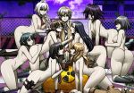  1boy 6+girls absurd_res ass black_hair blonde_hair blue_eyes blue_legwear boots bow bowtie braid breasts brown_eyes brown_hair chain-link_fence clothed_male_nude_female coppelion drum_(container) fence fingerless_gloves fukasaku_aoi glasses gloves green_eyes green_hair hair_ornament hairclip harem heterochromia high_res holster ichikawa_meisa itami_setsuna jadenkaiba jadenkaiba_(artist) kneehighs kneel kurosawa_haruto long_hair multiple_girls naruse_ibara neck_tie nipples nomura_taeko nude open_mouth outside ozu_kanon ozu_shion pale_skin penis penis_awe purple_eyes radiation_symbol short_hair short_ponytail side_ponytail silver_hair smile striped_neckwear thigh_holster tsuburaya_mana uncensored unzipped white_hair 