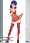 areolae big_breasts breasts cameltoe female female_only lingerie marinette_cheng miraculous_ladybug nipples see-through smile solo solo_female tease the_dark_mangaka