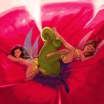 2_girls 2girls breasts disney disney_fairies fairy fairy_wings looking_at_viewer multiple_girls nude pointy_ears rosetta silvermist wings