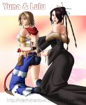 ass big_ass big_breasts bondage breasts female final_fantasy final_fantasy_x-2 idarkshadowi_(artist) looking_at_viewer looking_back lulu milf yuna yuri