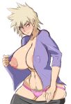 1girl 2018 abs areolae ass big_breasts big_nipples blonde_hair blush breast duo_kawa duokawa eyelashes female female_only huge_breasts inverted_nipples large_ass looking_at_viewer massive_breasts milf mitsuki_bakugo mitsuki_bakugou mother my_hero_academia nipples no_bra open_shirt panties pink_panties pubic_hair red_eyes samurai_pizza_cats shirt short_hair sketch skirt skirt_down smile solo_female teeth thick_thighs undressing white_background wide_hips