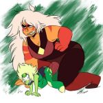 cartoon_network gem gem_(species) gems jasper jasper_(steven_universe) peridot peridot_(steven_universe) steven_universe