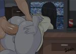  anal anus anus_juice ass big_ass big_breasts big_penis big_testicles breasts el_detnox female ghost ghost_girl no_panties penis pussy pussy_juice solo television testicles the_ring yamamura_sadako 