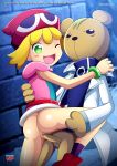  amitie bear blonde_hair green_eyes one_eye_closed palcomix palcomix_vip puyo_puyo sex 