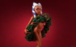 1girl 3d ahsoka_tano alien big_breasts breasts christmas clone_wars female female_only kondaspeter looking_at_viewer nude solo star_wars teen teenage_girl togruta young_adult